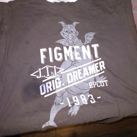 3/$15 Disney Gray Epcot / Dragon T-Shirt - Unisex Size Large - Picture 4 of 4